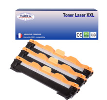3 Toners compatibles aavec Brother TN1050 pour Brother MFC1910W - 1 000 pages - T3AZUR