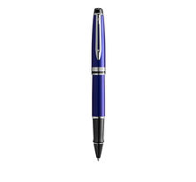 Waterman expert stylo roller  bleu  recharge noire pointe fine  coffret cadeau