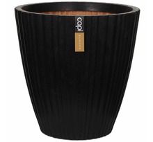 Capi Pot à fleurs Urban Tube conique 40x40 cm noir KBLT801