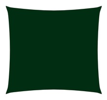 Vidaxl voile de parasol tissu oxford carré 7x7 m vert foncé