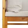 vidaXL Canapé d'angle sectionnel avec coussins gris clair bois acacia