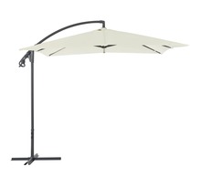 Vidaxl parasol en porte-à-feux avec poteau en acier 250 x 250 cm sable