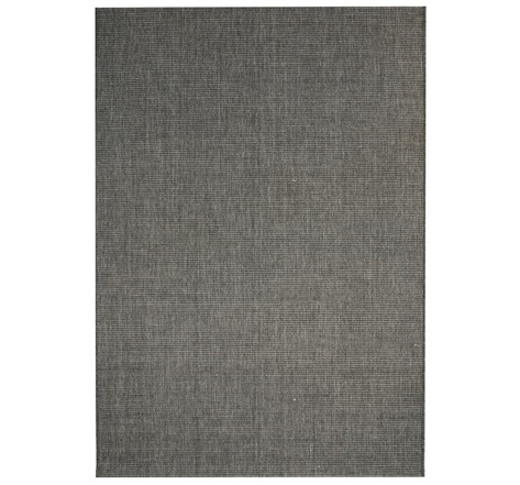 Vidaxl tapis d'extérieur/d'intérieur aspect sisal 140x200cm gris foncé