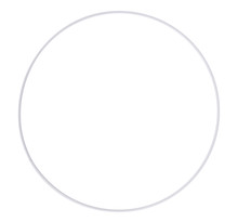 Armature abat-jour cercle ø 25 cm blanc