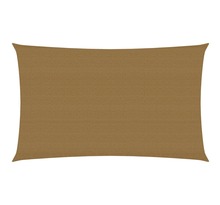 Vidaxl voile d'ombrage 160 g/m² taupe 2x4,5 m pehd