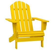 Vidaxl chaise de jardin adirondack bois de sapin massif jaune