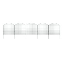 vidaXL Ensemble de clôture de jardin arquée 77 5x78 5 cm vert
