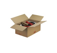 (colis  15 caisses) caisse carton palettisable a  norme lne 4c + e 600 x 400 x 200 mm