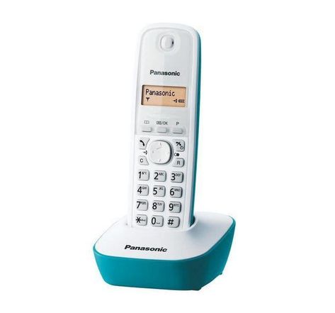 Panasonic KX-TG1611FRC Solo Téléphone Sans Fil Sans Répondeur Blanc Bleu