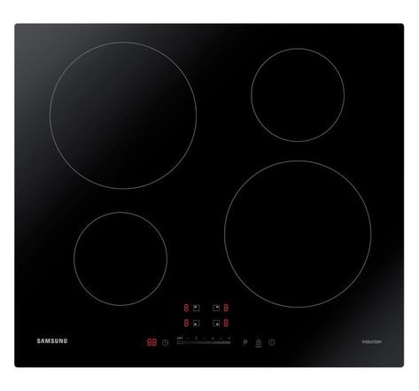 Table de cuisson induction SAMSUNG  - 4 zones - L 59 x P 57 cm - Revêtement verre - Noir - NZ64M3707AK/EF