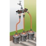 Gardena distributeur d'eau à quatre canaux noir et orange 8194-20