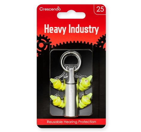 Crescendo heavy industry 25  : bouchon d'oreille pro environnement bruyant
