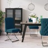 Vidaxl chaises à manger lot de 2 bleu 53x52x98 cm velours et inox