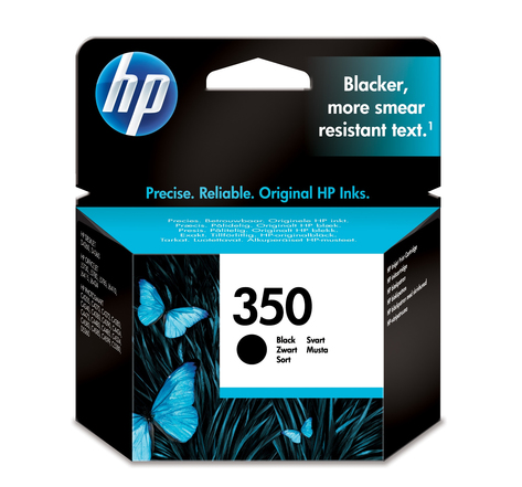Hp hp 350 ink black vivera blister hp 350 original cartouche dencre noir faible capacite 4.5ml 200 pages 1-pack blister multi tag
