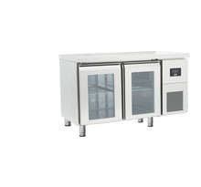 Table réfrigérée positive gn 1/1 - 2 à 4 portes vitrées - afi collin lucy - r290 - 2vitrée 1314x700x850mm