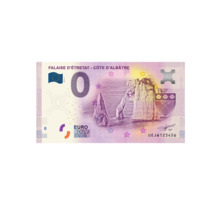 Billet souvenir de zéro euro - Falaise d'étretat - Côte d'albâtre - France