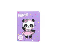 Petit Carnet de Coloriage à Décorer de Stickers - Animaux  A Habiller - Panda