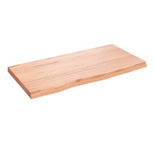 vidaXL Dessus de table marron clair 80x40x4 cm bois chêne traité