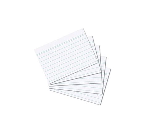 Paquet de 100 fiches bristol, format A7, ligné, blanc LANDRÉ