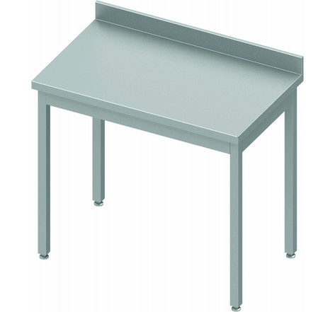 Table inox professionnelle adossée - profondeur 700 - stalgast - soudée900x700