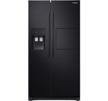 SAMSUNG RS50N3803BC-Réfrigérateur américain-501 L (357 + 144 L)-Froid ventilé-A+-L 91,2 x H 178,9 cm-Noir carbone