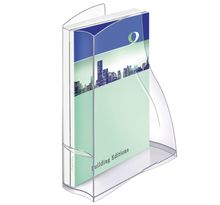 Porte-revues Ellypse 370, 278 x 83 x 325 mm, polystyrène, transparent
