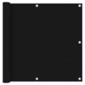 Vidaxl écran de balcon noir 90x300 cm tissu oxford