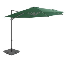 Vidaxl parasol avec base portable vert