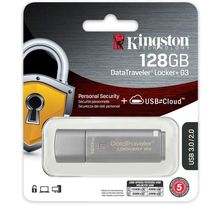 Clé USB 3.0 sécurisée Kingston DataTraveler Locker+ G3 - 128Go