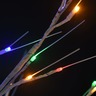 vidaXL Sapin de Noël 200 LED colorées Saule 2 2 m Int/Ext
