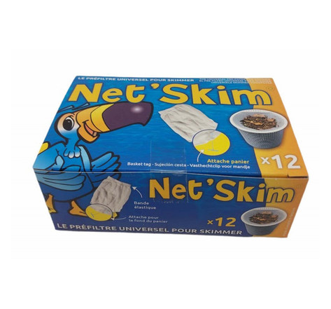 Une boite de net skim  pré-filtre jetable pour skimmer - boite 12 pieces
