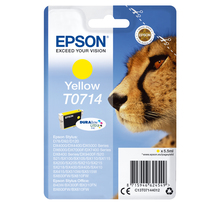 EPSON Singlepack Yellow T0714 DURABrite T0714 cartouche dencre jaune capacite standard 5.5ml 1-pack RF-AM blister