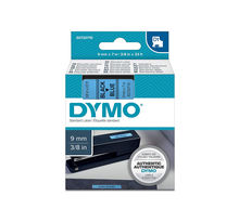Dymo labelmanager cassette ruban d1 9mm x 7m noir/bleu (compatible avec les labelmanager et les labelwriter duo)