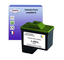 Cartouche compatible Lexmark 26 pour Lexmark Color JetPrinter i3, X1100, X1110, X1130, X1140, X1150, X1155, X1160 Couleur - T3AZUR
