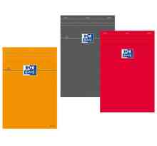 Bloc-notes, A6, quadrillé, 80 feuilles, orange OXFORD