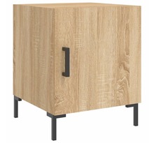 vidaXL Table de chevet chêne sonoma 40x40x50 cm bois d’ingénierie