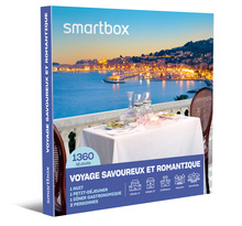 Smartbox - coffret cadeau - voyage savoureux et romantique