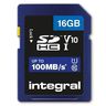 INTEGRAL MEMORY V10 Class 10 UHS-I U1 Carte SDHC 16 GB