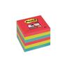Lot 6 blocs repositionnables SUPER STICKY VITAMINE 76x76mm, coloris Coquelicot/Vert N... POST-IT