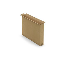 Caisse carton télescopique pour produit plat brune double cannelure 70x9x80 cm (colis de 10)