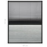 Vidaxl moustiquaire plissée pour fenêtre aluminium 60x80cm avec auvent