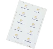 Bristols pour badge - Planches A4 à imprimer - Boîte de 200 (paquet 200 unités)