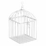 Cage décorative 17 x 9 x 9 cm - Blanche