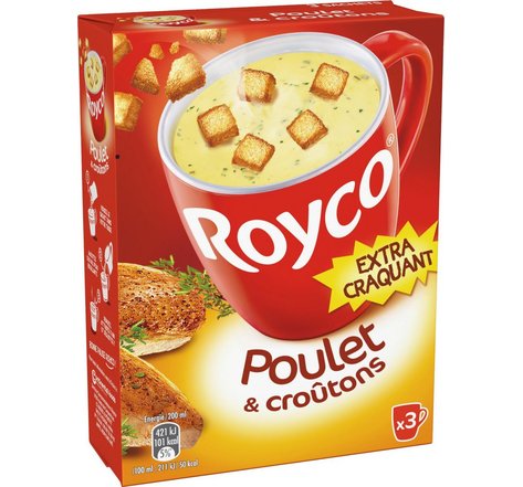 Royco Soupe déshydratée poulet croûtons