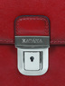 Cartable serviette Katana hype en cuir - 38 cm - 2 soufflets - 63041 - Rouge