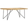 Vidaxl table de salle à manger 180x90x76 cm bois de manguier massif
