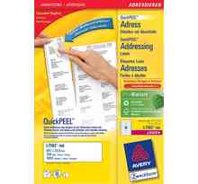 étiquettes adresse QuickPEEL, 63,5 x 46,6 mm AVERY ZWECKFORM