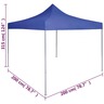 vidaXL Tente de réception pliable professionnelle 2x2 m Acier Bleu