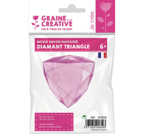 Moule pour savon mini diamant triangle