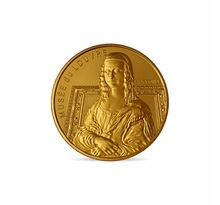 Mini médaille monnaie de paris 2019 - la joconde  au musée du louvre
